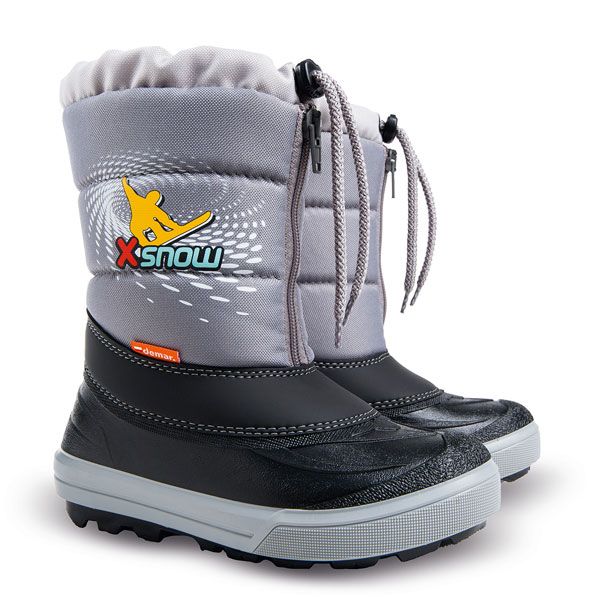 DEMAR - Dětská zimní obuv KENNY 2 1532 NC X-SNOW šedá